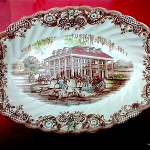 Heritage Hall brand, Southern Plantation, Vintage Dishware. Gravy Bowl&Platter.